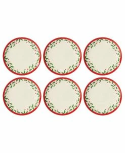 Lenox Holiday Accent Plate, Set Of 6