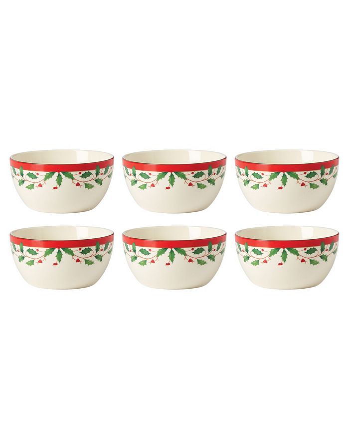 Holiday Dessert Bowl, Set Of 6 Lenox Holiday Dessert Bowl, Set Of 6 -VilleroyBoch shop