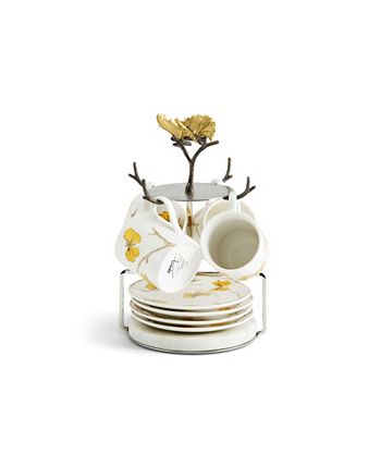 Butterfly Ginkgo 9 Piece Demitasse Cups And Stand Set Michael Aram Butterfly Ginkgo 9 Piece Demitasse Cups And Stand Set -VilleroyBoch shop