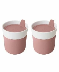BergHOFF Leo 8.45 Oz Porcelain Travel Mug, Set Of 2