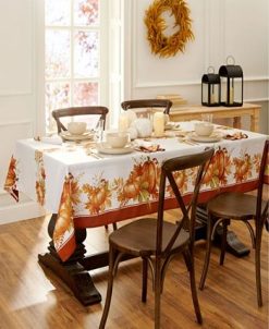 Elrene Autumn Pumpkin Grove Fall Rectangle Tablecloth -VilleroyBoch shop 20037291 fpx