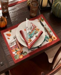 Elrene Farm Fresh Pumpkin Truck Fall Napkin, Set Of 4 4 Elrene Farm Fresh Pumpkin Truck Fall Napkin, Set Of 4 -VilleroyBoch shop 20037307 fpx