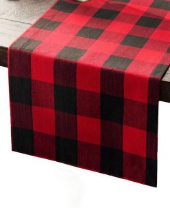 Elrene Farmhouse Living Holiday Buffalo Check Table Runner