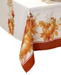 Elrene Autumn Pumpkin Grove Fall Rectangle Tablecloth