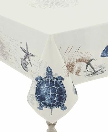 Laural Home Seaside Postcard Tablecloth, 144 X 70 - Image 2