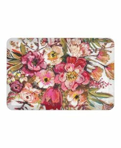 Laural Home Pink Posies Kitchen Mat, 20 X 30