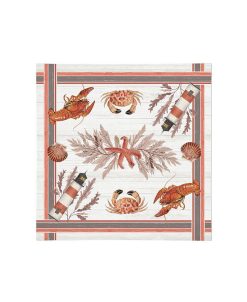 Laural Home Seafood Shack Napkin Set, 20 X 20