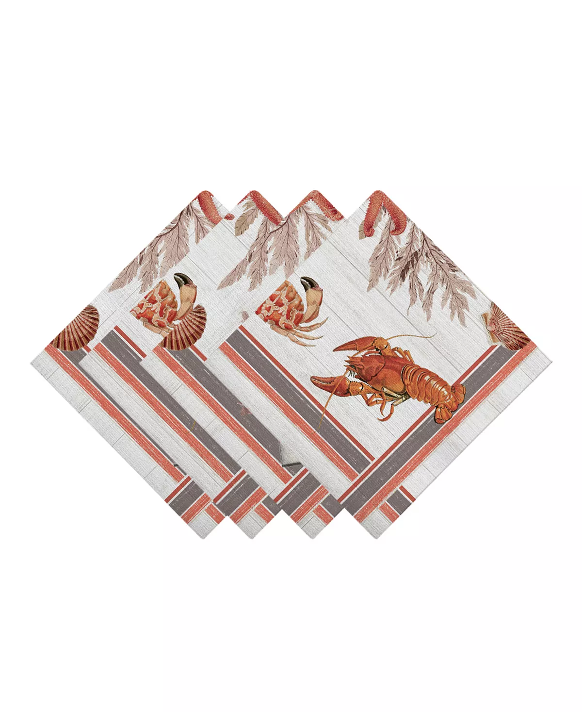 Laural Home Seafood Shack Napkin Set, 20 X 20 5 Laural Home Seafood Shack Napkin Set, 20 X 20 - Image 3