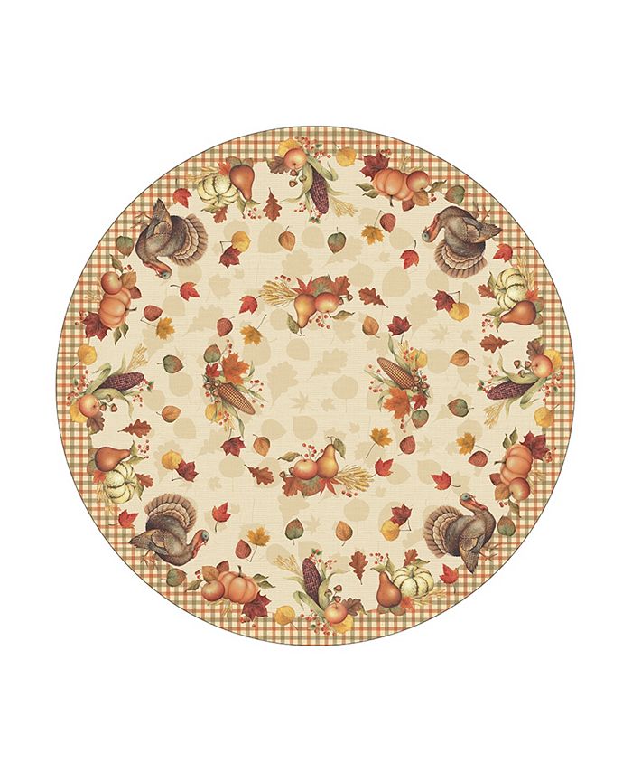 Bountiful Harvest Tablecloth, 70 Round Laural Home Bountiful Harvest Tablecloth, 70 Round -VilleroyBoch shop