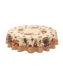 Laural Home Bountiful Harvest Tablecloth, 70 Round 3 Laural Home Bountiful Harvest Tablecloth, 70 Round -VilleroyBoch shop 20083479 fpx