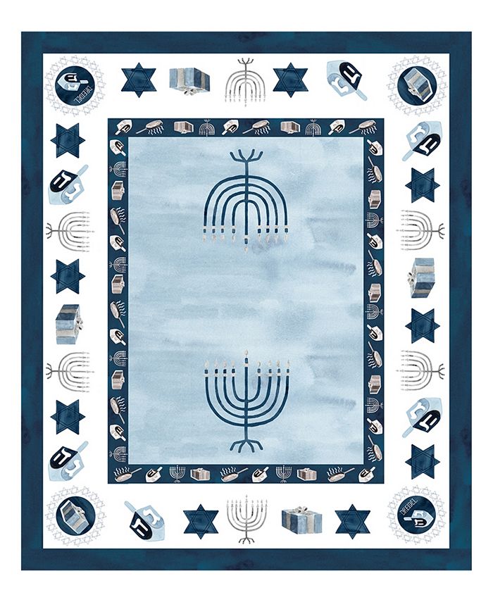 ppy Hanukkah Tablecloth, 70 X 84 Laural Home Ppy Hanukkah Tablecloth, 70 X 84 -VilleroyBoch shop