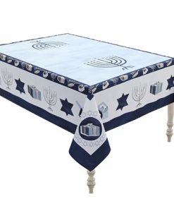 Laural Home Ppy Hanukkah Tablecloth, 70 X 84 4 Laural Home Ppy Hanukkah Tablecloth, 70 X 84 -VilleroyBoch shop 20083493 fpx
