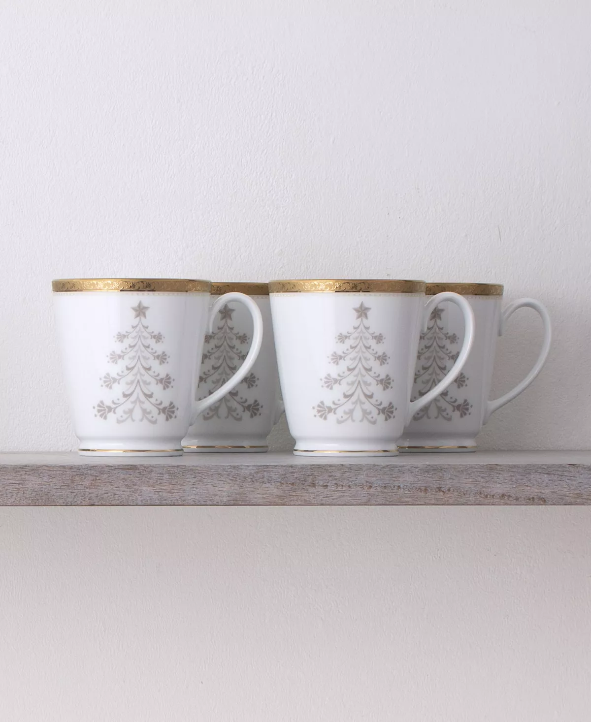 Noritake Charlotta Holiday Tree Mugs, Set Of 4 - Image 9