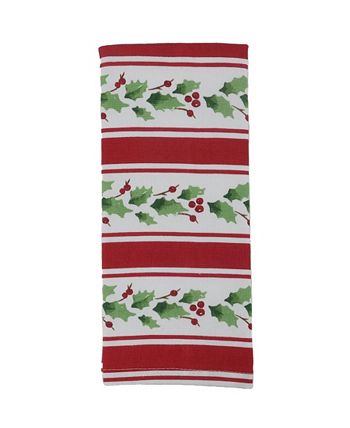 Holiday Stripe Dual Purpose Embroidered Kitchen Towel Set, 2 Piece Lenox Holiday Stripe Dual Purpose Embroidered Kitchen Towel Set, 2 Piece -VilleroyBoch shop