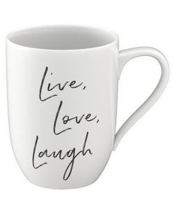 Villeroy & Boch Statement Live Laugh Love Mug