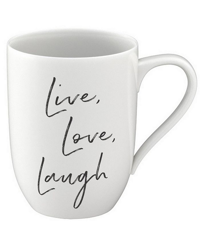 Villeroy & Boch Statement Live Laugh Love Mug 3 Villeroy & Boch Statement Live Laugh Love Mug