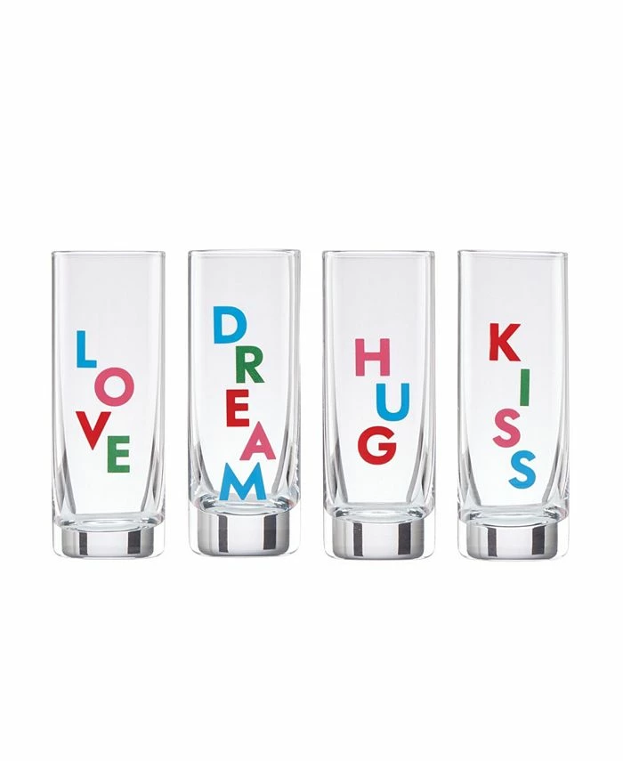 Kate Spade New York Celebrate Shot Glass Set, 4 Piece