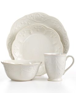 Lenox Dinnerware, French Perle 4 Piece Place Setting -VilleroyBoch shop 2052535 fpx