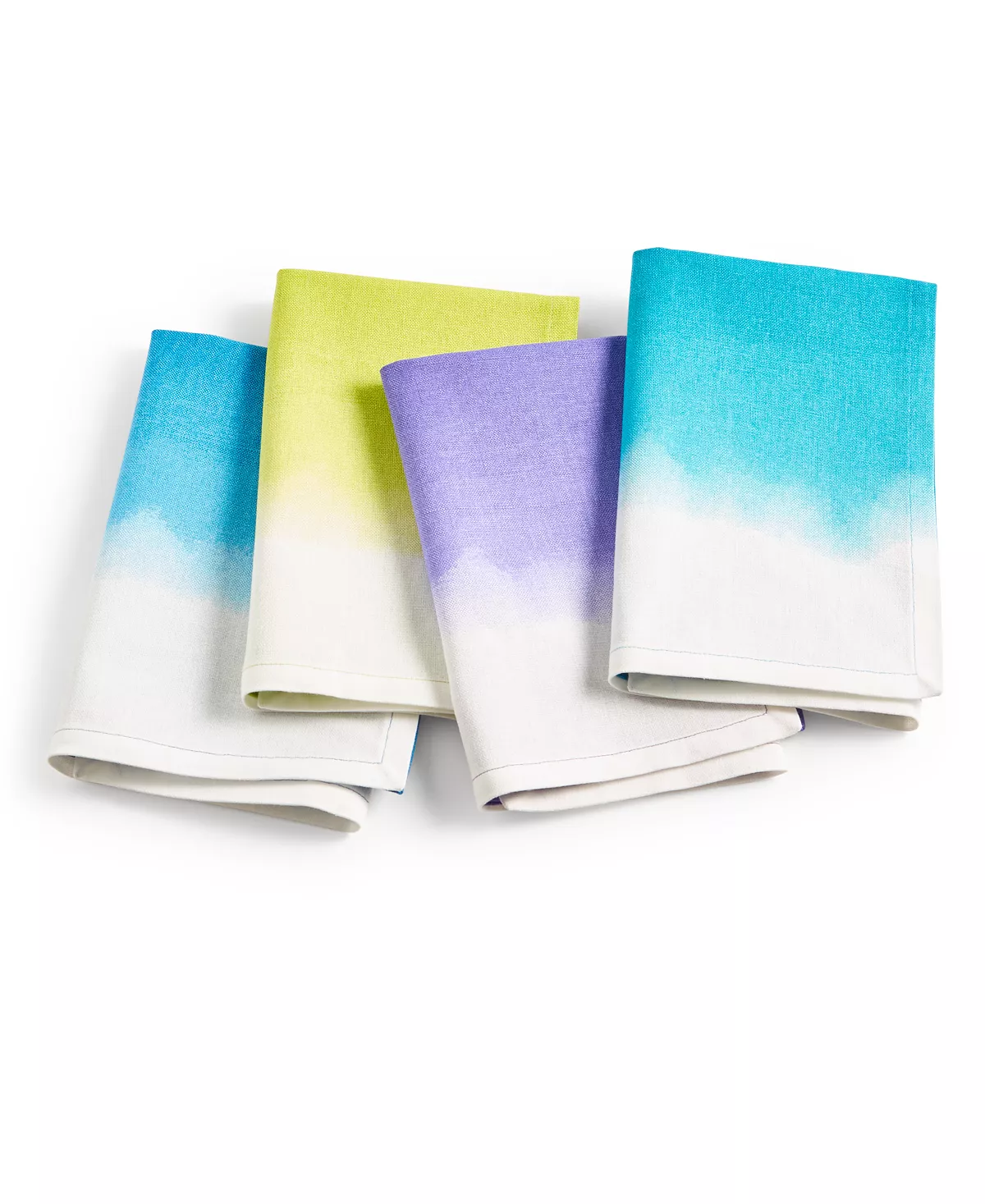 Assorted Ombré Tie Dye Fabric Napkins, Set Of 4 Elrene Assorted Ombré Tie Dye Fabric Napkins, Set Of 4 -VilleroyBoch shop