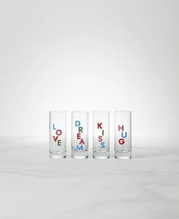 Kate Spade New York Celebrate Shot Glass Set, 4 Piece - Image 2