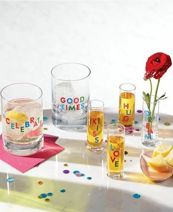 Kate Spade New York Celebrate Shot Glass Set, 4 Piece - Image 5