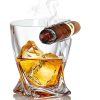 Classic Touch Bezrat Cigar Holder Twisted Drinking Glass 1 Classic Touch Bezrat Cigar Holder Twisted Drinking Glass -VilleroyBoch shop 20731884 fpx