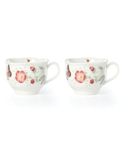 Lenox Butterfly Meadow 2-Piece Latte Mug Set