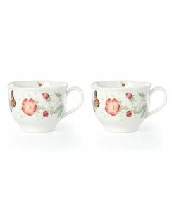 Lenox Butterfly Meadow 2-Piece Latte Mug Set