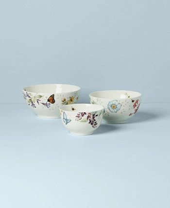 Lenox Butterfly Meadow 3-Piece Bowl Set - Image 3