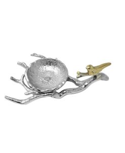 Classic Touch 11.75 Bowl On Branch With Bird