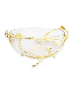 Classic Touch 12.5 Bowl On Leaf Stand