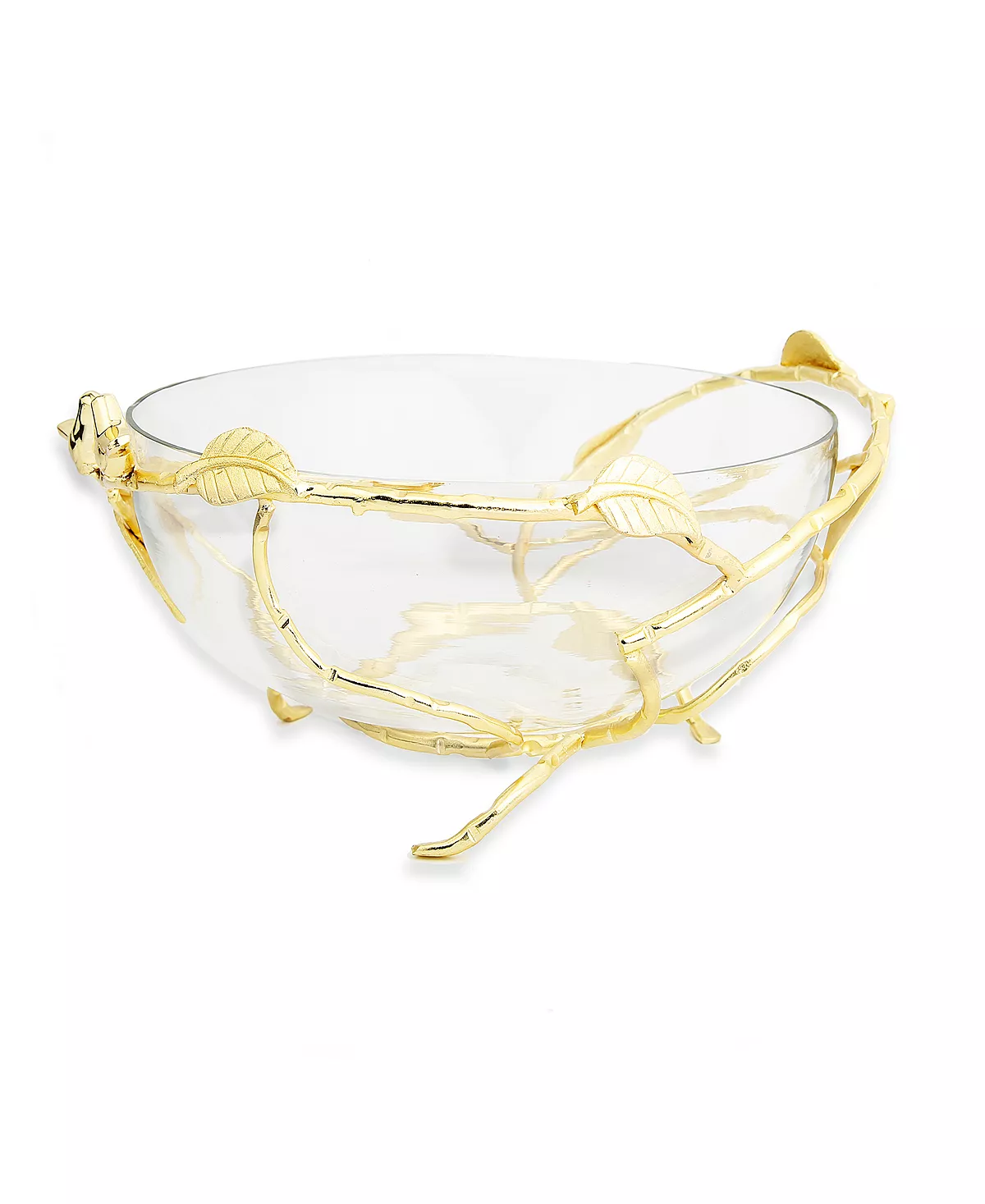 Classic Touch 12.5 Bowl On Leaf Stand