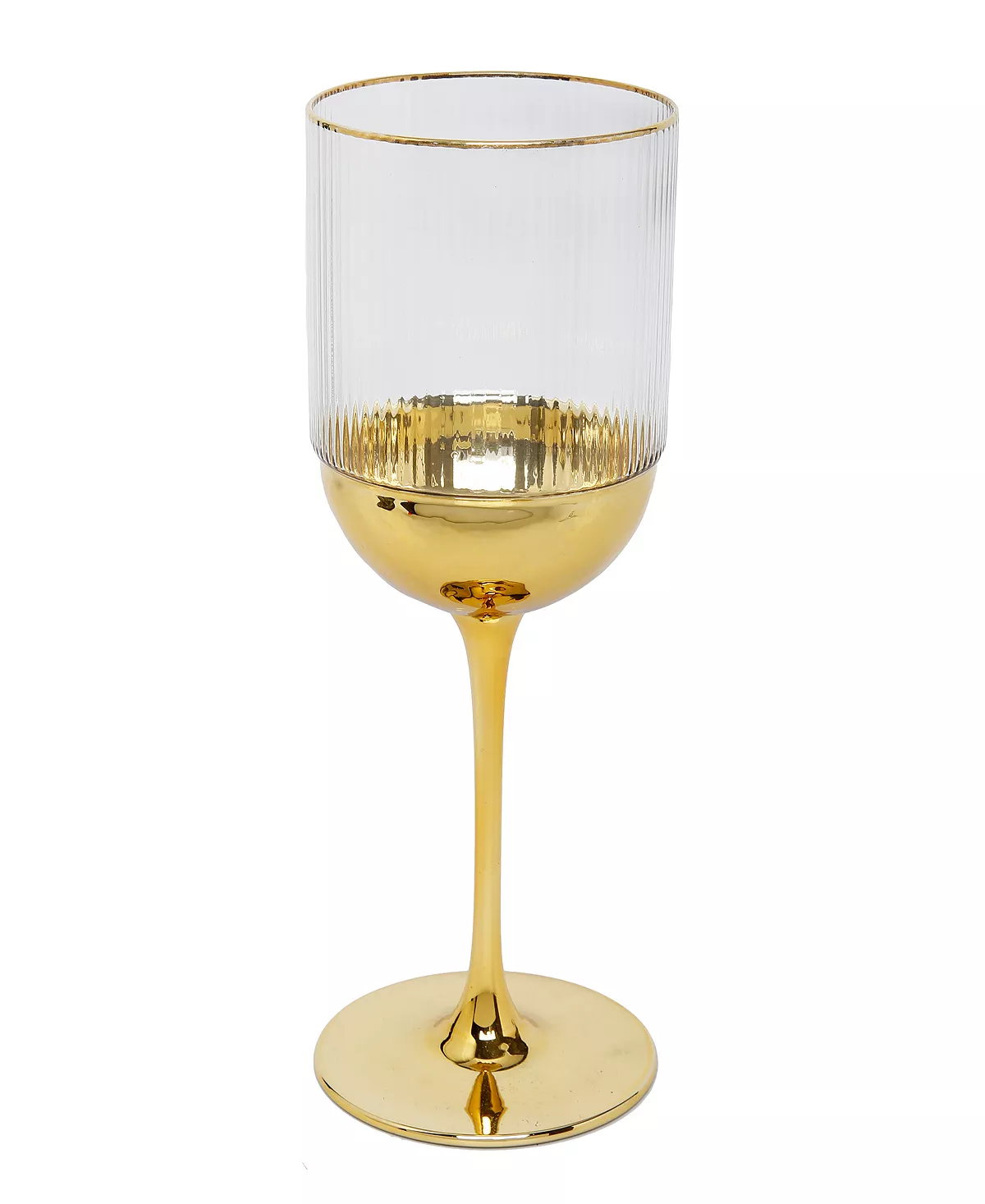 Classic Touch 8.52 Oz Wine Glasses With Colored Dipped Bottom, Set Of 6 4 Classic Touch 8.52 Oz Wine Glasses With Colored Dipped Bottom, Set Of 6 - Image 2