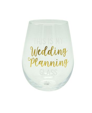 his Is My Wedding Planning Oversized Stemless Wine Glass And Stopper Set, 2 Pieces TMD Holdings His Is My Wedding Planning Oversized Stemless Wine Glass And Stopper Set, 2 Pieces -VilleroyBoch shop