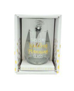 TMD Holdings His Is My Wedding Planning Oversized Stemless Wine Glass And Stopper Set, 2 Pieces 5 TMD Holdings His Is My Wedding Planning Oversized Stemless Wine Glass And Stopper Set, 2 Pieces -VilleroyBoch shop 21160284 fpx