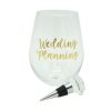 TMD Holdings His Is My Wedding Planning Oversized Stemless Wine Glass And Stopper Set, 2 Pieces 2 TMD Holdings His Is My Wedding Planning Oversized Stemless Wine Glass And Stopper Set, 2 Pieces -VilleroyBoch shop 21160285 fpx