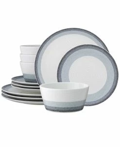 Noritake Colorscapes Layers 12 Piece Coupe Dinnerware Set