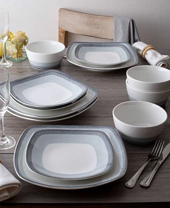 Noritake Colorscapes Layers 12 Piece Square Dinnerware Set - Image 2