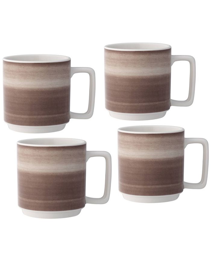 Noritake ColorStax Ombre Stax 5.25 Mugs, Set Of 4 3 Noritake ColorStax Ombre Stax 5.25 Mugs, Set Of 4