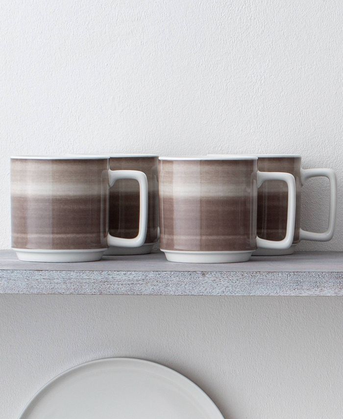 Noritake ColorStax Ombre Stax 5.25 Mugs, Set Of 4 6 Noritake ColorStax Ombre Stax 5.25 Mugs, Set Of 4 - Image 4