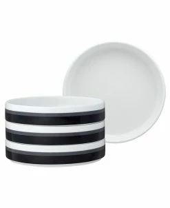 Noritake ColorStax Stripe Deep Plate, Set Of 4