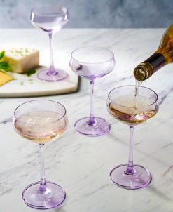 Godinger Sheer Purple Coupes, Set Of 4 -VilleroyBoch shop 21499758 fpx