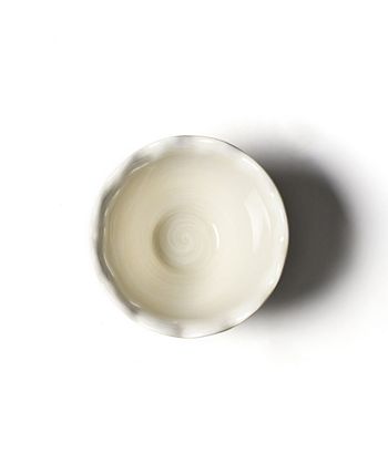 Coton Colors Signature White Ruffle Bowl 4 Coton Colors Signature White Ruffle Bowl - Image 2