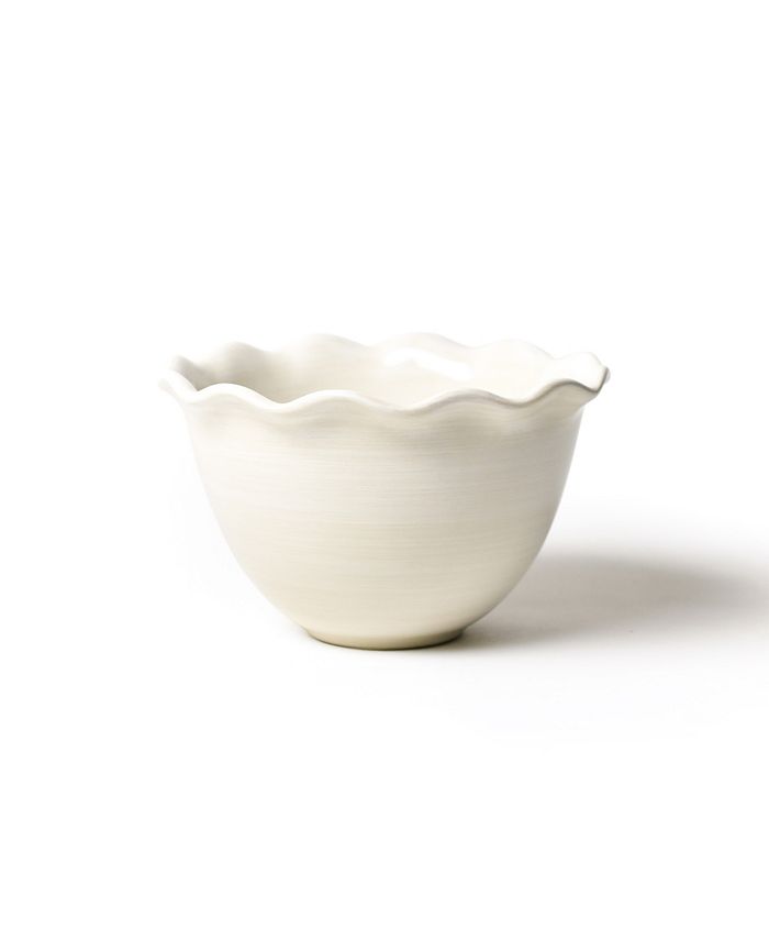 Coton Colors Signature White Ruffle Bowl 3 Coton Colors Signature White Ruffle Bowl