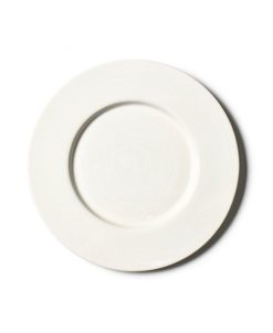 Coton Colors Signature White Rimmed Dinner Plate