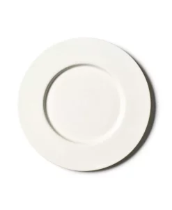 Coton Colors Signature White Rimmed Dinner Plate