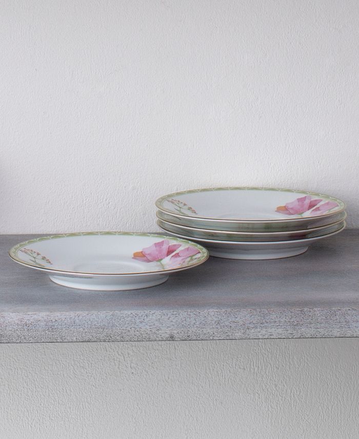 Poppy Place 6 Saucers, Set Of 4 Noritake Poppy Place 6 Saucers, Set Of 4 -VilleroyBoch shop