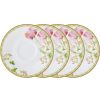 Noritake Poppy Place 6 Saucers, Set Of 4