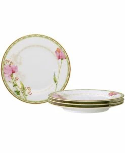 Noritake Poppy Place 6.25 Bread Butter, Set Of 4