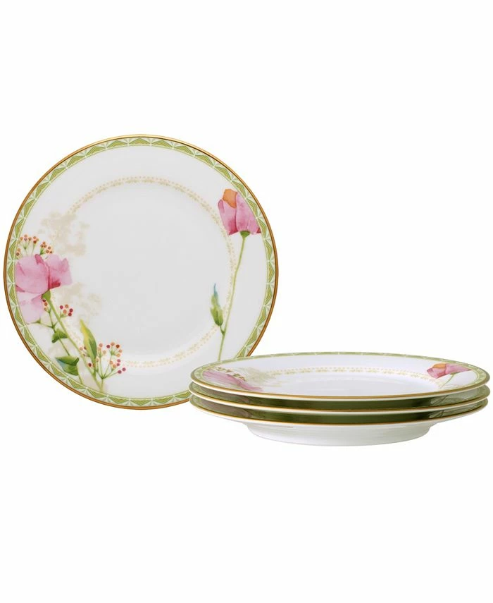 Noritake Poppy Place 6.25 Bread Butter, Set Of 4